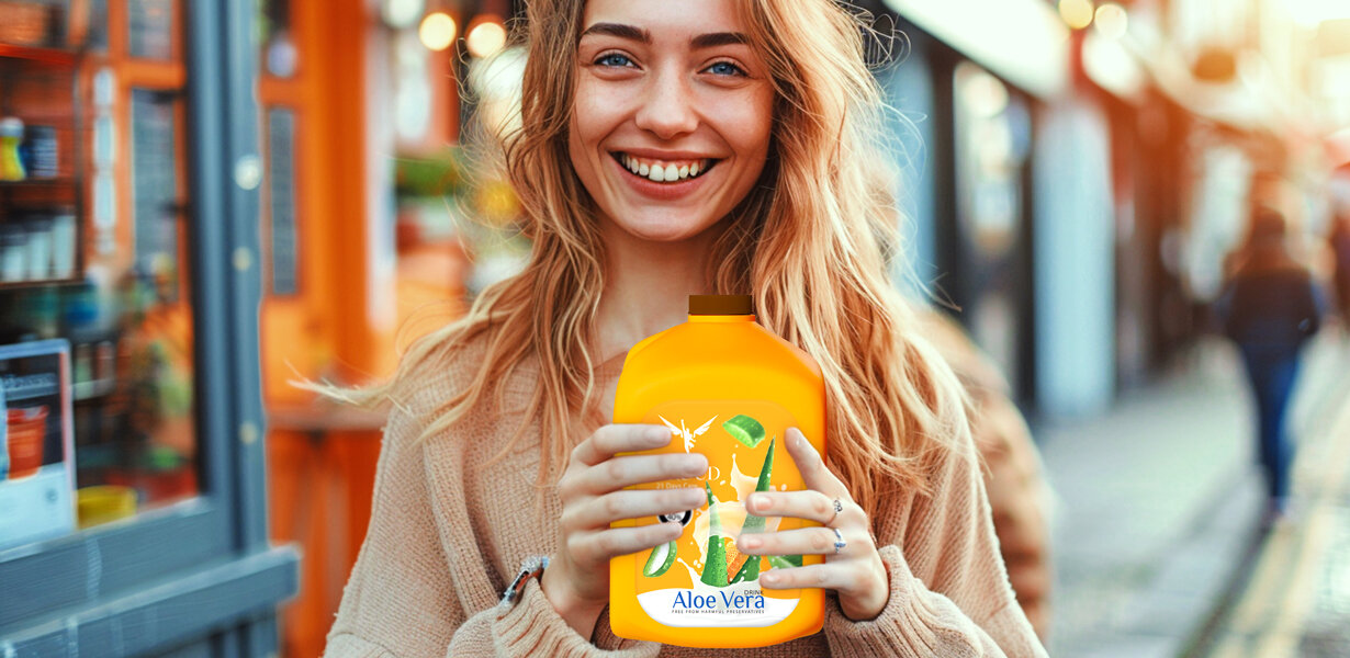 نوشیدنی آلوئه ورا 1 لیتر Proud Aloe Vera Drink